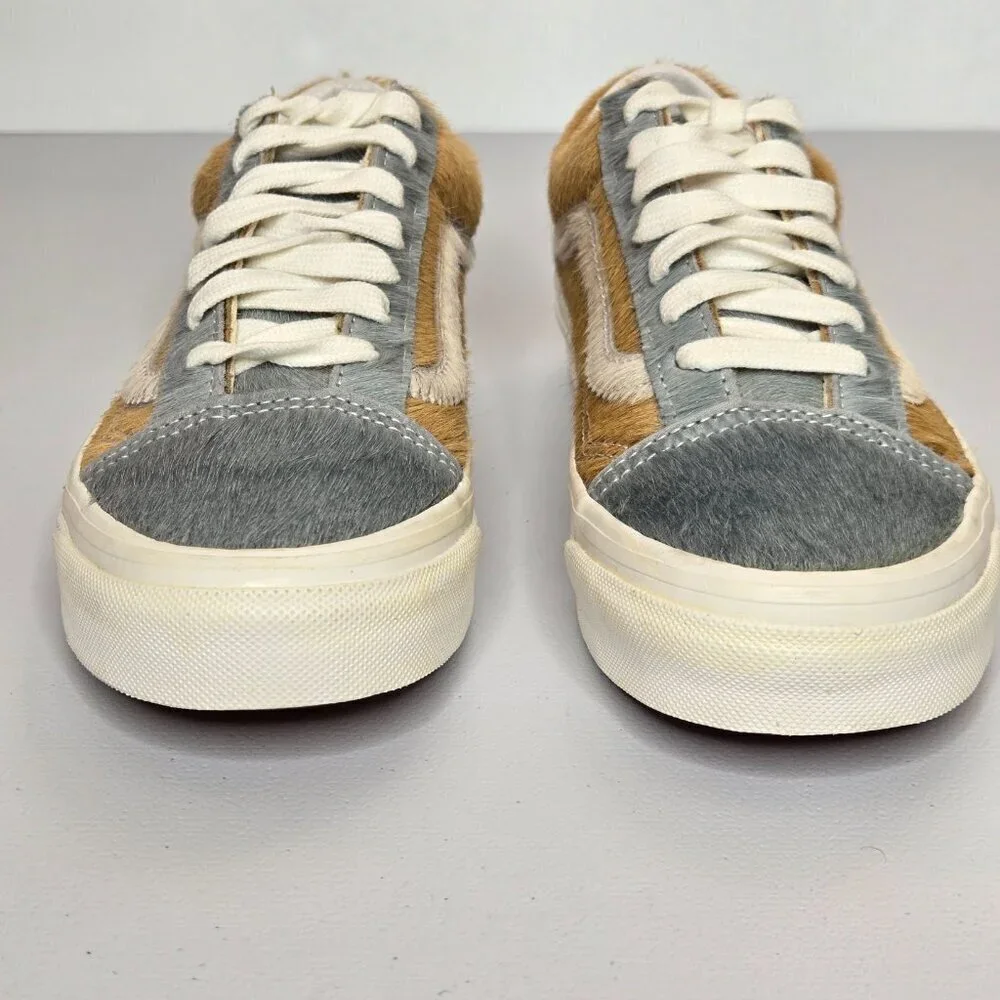 Vans Old Skool 36 DX Anaheim Factory Gray Pony Sneaker Women Sz 7 Mens Sz 5.5